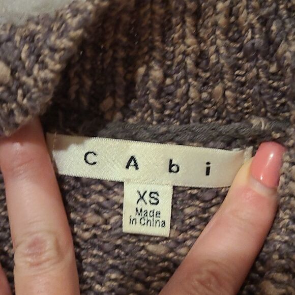 Cabi womens brown cotton open flowy cardigan size xs - Picture 3 of 5